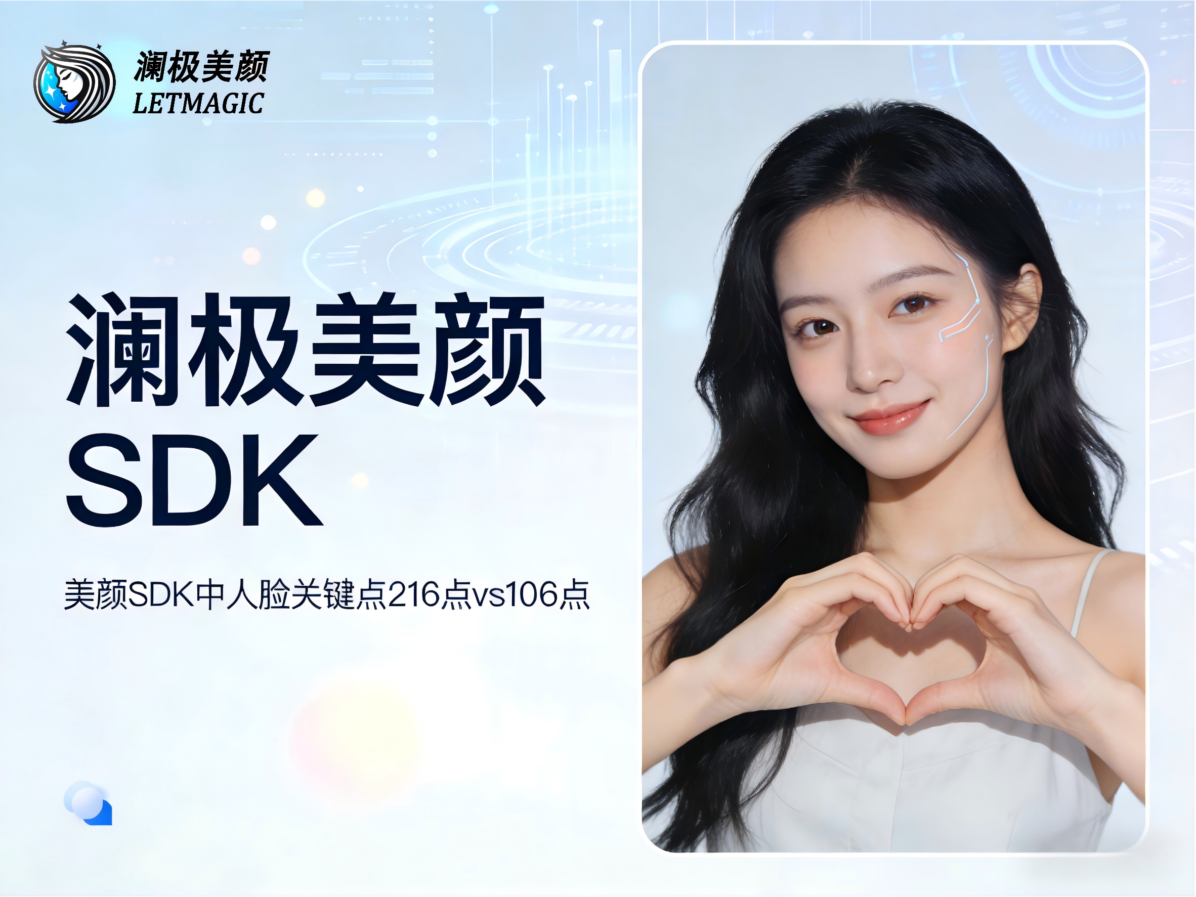 美颜SDK中人脸关键点216点vs106点：检测精度对美型效果的影响